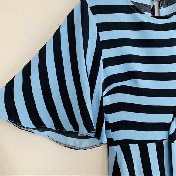 Top Shop Baby and Navy Blue Striped Dress - Picture 3 of 6